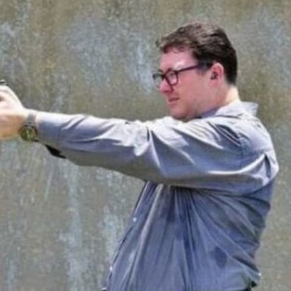 George Christensen posted a photo on Facebook on Saturday, February 17, 2018 showing him at a shooting range with the comment: ‘You gotta ask yourself, do you feel lucky, greenie punks?’ Photo: Facebook