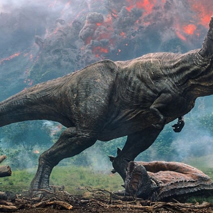 A scene from the upcoming Jurassic World: Fallen Kingdom, in cinemas in June. Universal Pictures has announced plans for a third instalment in the rebooted dinosaur franchise, Jurassic World 3, which will land in June 2021. Photo: AP