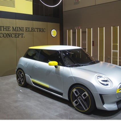 A Mini electric concept car is on display during the 2018 Canadian International AutoShow at the Metro Toronto Convention Centre in Toronto on February 16, 2018. Photo: Xinhua