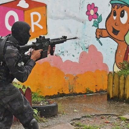 Soldiers conduct security operations in Rio de Janeiro, Brazil. Photo: AFP