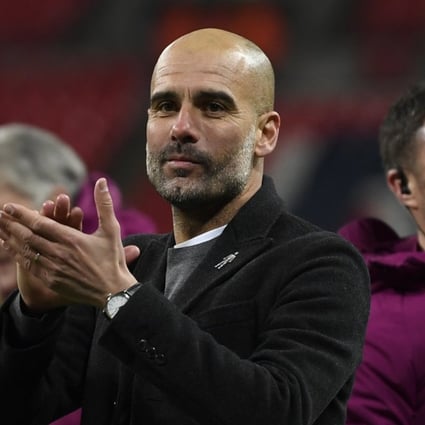 Manchester City manager Pep Guardiola has again defied the FA by promoting a political cause during the League Cup final. Photo: EPA