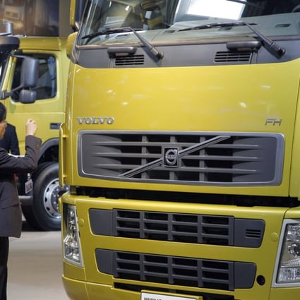 Geely owns Volvo Cars but only has a 8.2 per cent stake in truck maker AB Volvo. Photo: Bloomberg