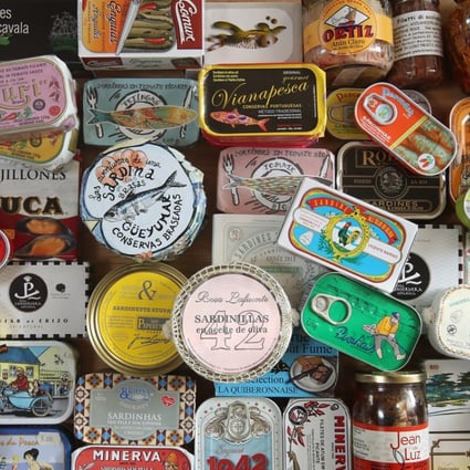 David Lai’s colourful collection of canned and pickled produce from around the world. Picture: Edward Wong