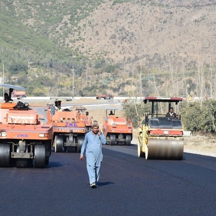 Work in progress at the site of the Pakistan-China Silk Road in Haripur, Pakistan. China’s lending programme under its “Belt and Road Initiative” has been critiqued since its launch in 2013. Photo: AP