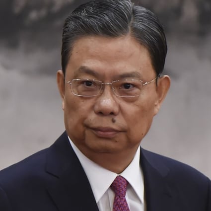 Zhao Leji, the sixth-ranking member in the Communist Party’s Politburo Standing Committee and the nation’s anti-corruption tsar, briefed delegates at a meeting in Beijing. Photo: AFP
