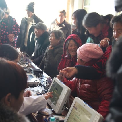 Villagers in Henan undergo medical tests. Photo: Handout