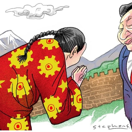 Some argue that doing away with term limits shows the superiority of the Chinese system as it allows flexibility in matching leadership to requirements. Illustration: Craig Stephens