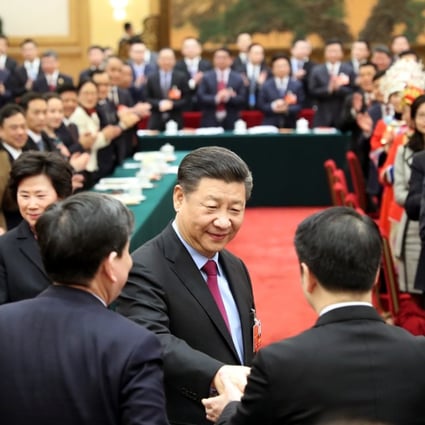 Xi Jinping (centre) intends to stay in power beyond 2023, and he wants to do so on his own terms. Photo: Xinhua
