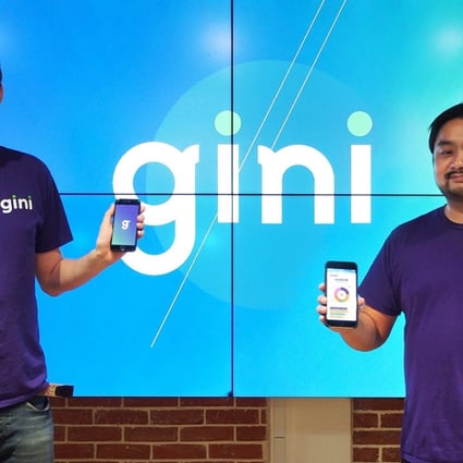 Gini founders Ray Wyand and Victor Lang. They say their personal finance app is the first to be launched in Hong Kong. Photo: gini