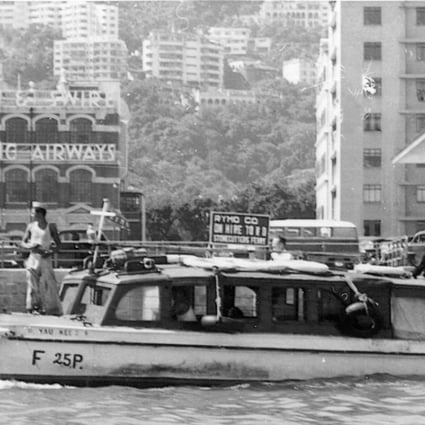 A water taxi, known locally as a walla-walla, in Hong Kong’s Victoria Harbour in the 1970s. Photo: SCMP