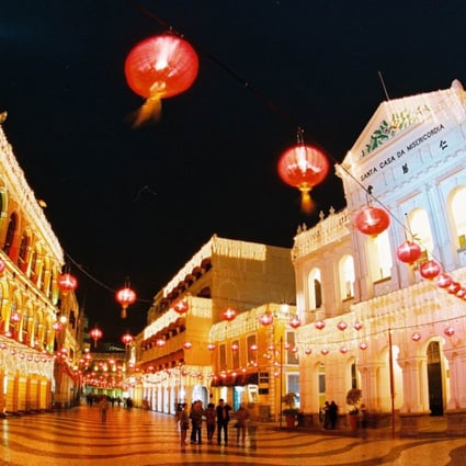 The Senado Square and Holy House of Mercy in the historic centre of Macau. Photo: AP