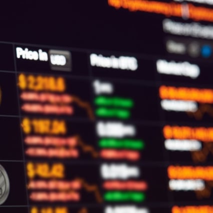 The Bitcoin to dollar rate, on a display monitor in New York. Photo: Shutterstock