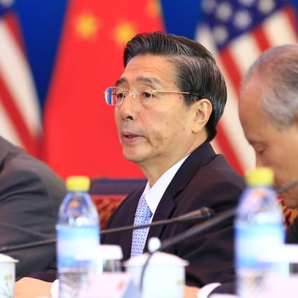 China’s Central Politics and Law Commission is headed by Guo Shengkun (centre), who is a member of both the Politburo and the party’s Central Committee Secretariat. Photo: AFP
