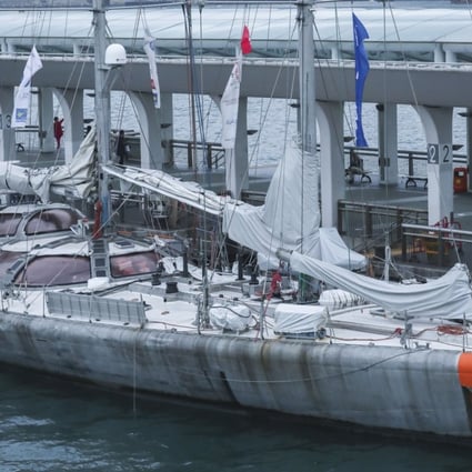 Image of the Ocean research vessel Tara, a large sailing vessel and the French scientists who are on an epic voyage of discovery, docked at Central Pier in Central. 14MAR18 [FEATURES] SCMP / Jonathan Wong