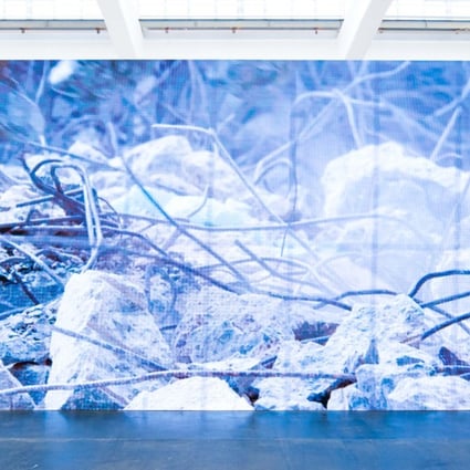 An installation from the Sarah Morris exhibition Odysseus Factor, which starts in May at White Cube in Central. Photo: Ullens Center for Contemporary Art