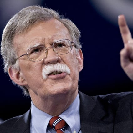 Hawk: John Bolton, Donald Trump’s national security adviser, has suggested a war with China is better sooner rather than later. Photo: Bloomberg