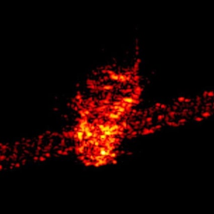 A photo made available by the Fraunhofer Institute for High Frequency Physics and Radar Techniques (Fraunhofer FHR) on March 21 2018 shows a radar image of Tiangong-1 taken at an orbital height of 270km. Photo: EPA