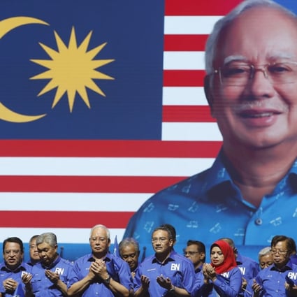 Malaysian Prime Minister Najib Razak at the launch of his campaign. Photo: AP
