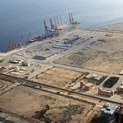 A file photo of the port in Gwadar, Pakistan, developed under the Belt and Road Initiative. Twenty-three Hong Kong-listed companies, such as HSBC, AIA Group and the H shares of ICBC and China Construction Bank, will be tracked by the new index. Photo: Reuters
