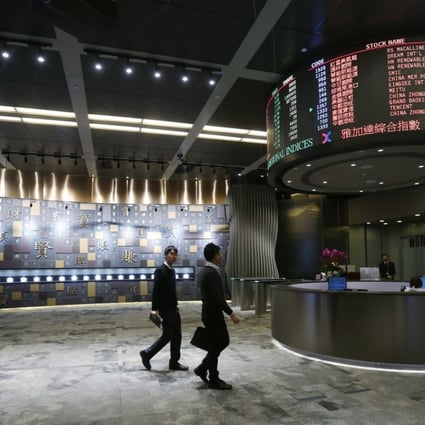 The HKEX Connect Hall at Exchange Square in Hong Kong. The Hong Kong stock exchange is pushing ahead with IPO reforms to allow weighted voting rights for technology companies. Photo: Xiaomei Chen