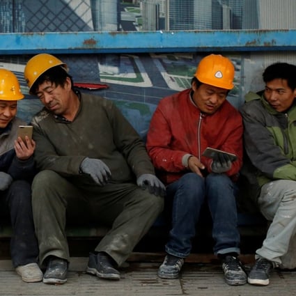 China’s ban on a mobile parody and jokes app has upset its millions of users, most of whom are working class men. Photo: Reuters
