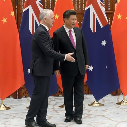 Australian Prime Minister Malcom Turnbull and Chinese President Xi Jinping. Photo: Reuters