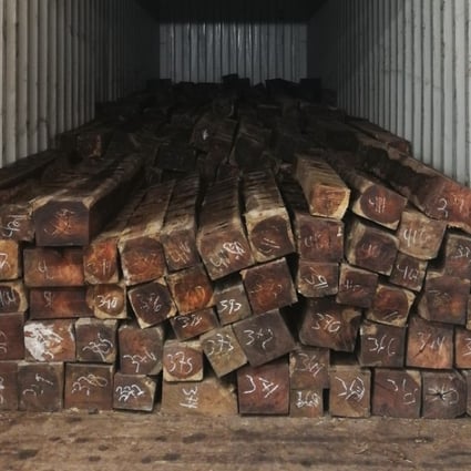 Hong Kong customs seize 24 tonnes of wood from Honduras in HK$2.4