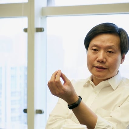 Lei Jun, the founder, chairman and chief executive of Xiaomi, speaks in an interview at the company's Beijing headquarters. Photo: Tom Wang