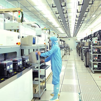 The Shanghai plant of Semiconductor Manufacturing International Corp. China buys about 59 per cent of the chips sold around the world, but its manufacturers account for only 16.2 per cent of the industry’s ­global sales revenue. Photo: Handout