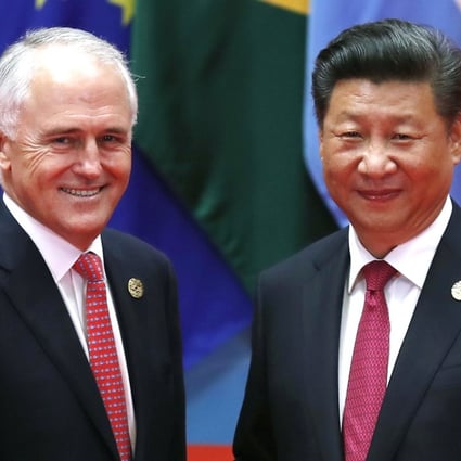 Australian Prime Minister Malcolm Turnbull with China’s President Xi Jinping. Photo: AP