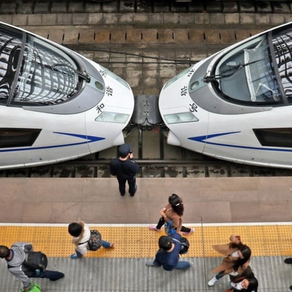 Anybody caught smoking on China’s high-speed trains will be banned from the system for six months. Photo: Xinhua