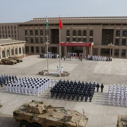 Multiple laser incidents were reported less than a kilometre from China’s base in Djibouti. Photo: AFP 