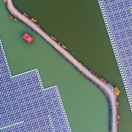 A photovoltaic power plant under construction in Suzhou, China. Interest in growing among Chinese investors over the so-called impact investing, which aims at achieving positive social or environmental outcomes as well as financial returns. Photo: Xinhua