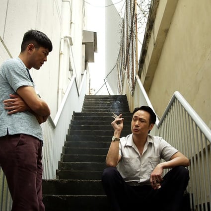 Francis Ng (right) and Louis Koo play father and son in the fantasy drama Shed Skin Papa (category IIA, Cantonese), directed by Roy Szeto.