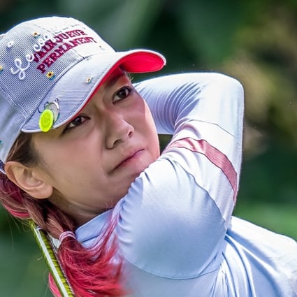 Stephanie Ho hits out during the opening day of the EFG Hong Kong Ladies Open. Photo: Ike Li