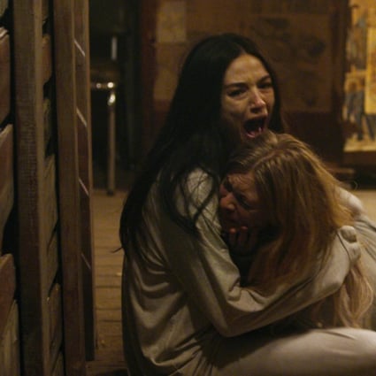 Crystal Reed (left) and Anastasia Phillips in a still from Incident in a Ghostland (category III, English, French), directed by Pascal Laugier.