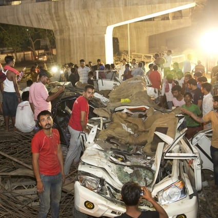 18 People Crushed To Death In India After Giant Concrete Slab Falls From Highway Overpass South China Morning Post