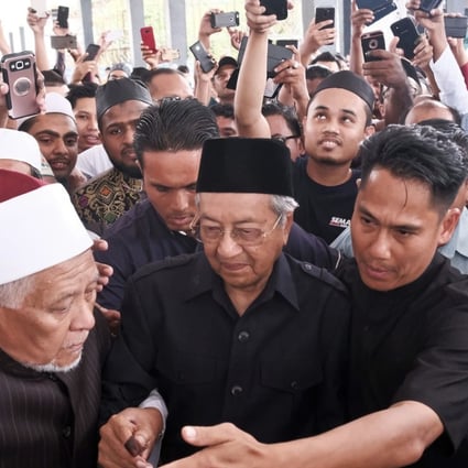 Malaysia’s newly elected Prime Minister Mahathir Mohamad after Friday prayers in Kuala Lumpur. Photo: AP