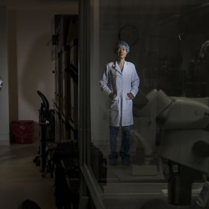 Fertility specialist Doctor John Zhang, shown in the lab at his New Hope Fertility Center in New York. Picture: Carolyn Van Houten/The Washington Post