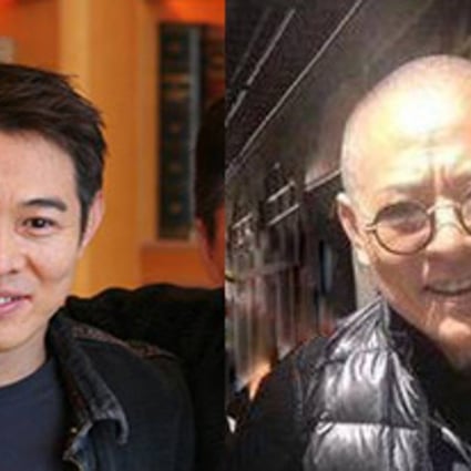 Martial arts superstar Jet Li before (left) and now. The kung fu action movie star is suffering from spinal problems and hyperthyroidism. Photo: Facebook