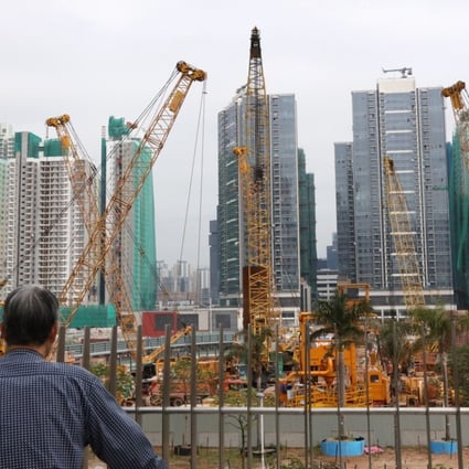 Buildings under construction at Kai Tak, where Hong Kong’s airport used to be located. Photo: Felix Wong