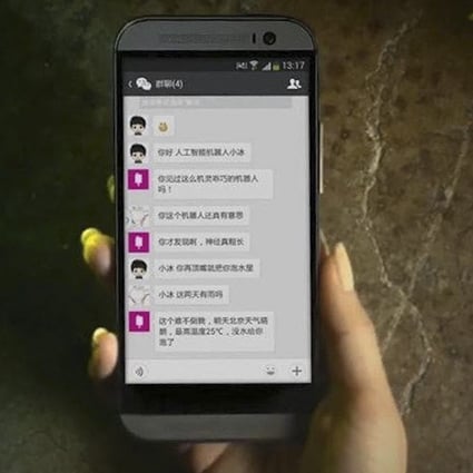 Conversational interface from Xiaolce. Photo: Handout