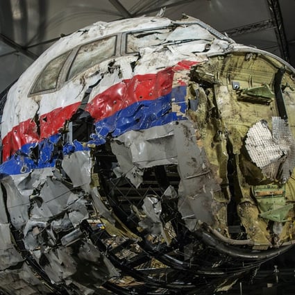 The reconstructed wreckage of Malaysia Airlines flight MH17 which crashed over Ukraine in July 2014. Photo: Reuters