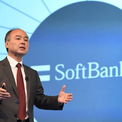 SoftBank’s chairman and CEO Masayoshi Son delivering a speech during a press briefing to announce the company's financial results in Tokyo on February 7, 2018. Photo: Agence France-Presse