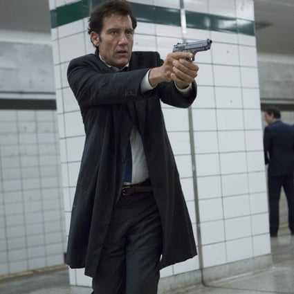 Clive Owen in a still from Anon (category: III). Directed by Andrew Niccol, the film co-stars Amanda Seyfried..