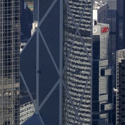 Office towers in Hong Kong’s Central financial district. Photo: Robert Ng