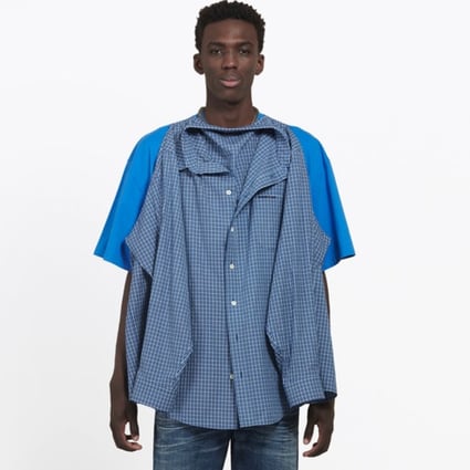 balenciaga button up shirt