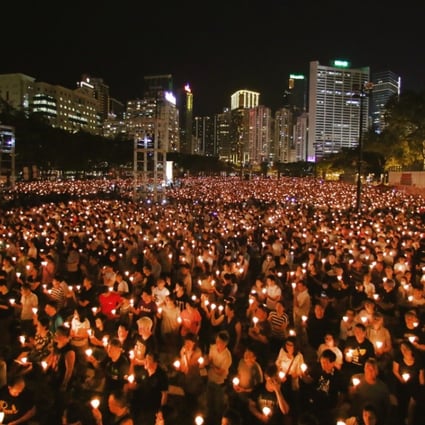 The crowds at Victoria Park to mark June 4 have diminished over the years. Photo: Sam Tsang