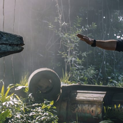 Chris Pratt in a still from Jurassic World: Fallen Kingdom.