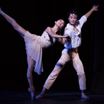 Hong Kong Ballet dancers Naomi Yuzawa (left) and Shen Jie in Alexei Ratmansky’s Le Carnaval des Animaux, performed as part of the company’s recent triple bill programme. Photo: Conrad Dy-Liacco / Hong Kong Ballet